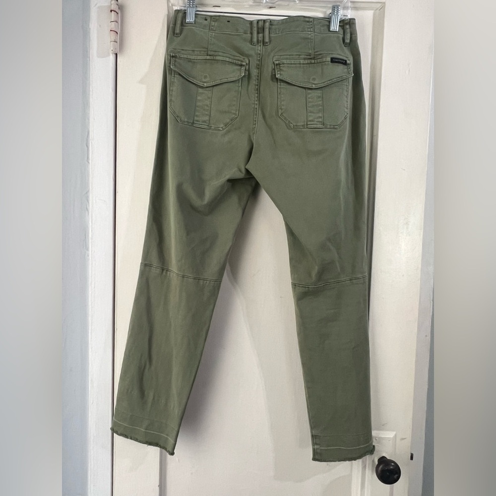 Sanctuary Women's Utility Crop Chino Pants Peace Green 28 - Picture 8 of 9
